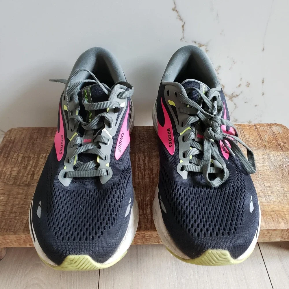 Brooks Running Shoes Womens 9.5 Pink Black Glycerin GTS 21 Adrenaline GTS 23 Lot